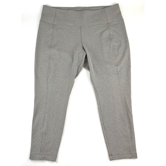 Athleta Delancey Herringbone Tight Light Oatmeal Asphalt White 487663-07 Size 2X - Picture 1 of 10